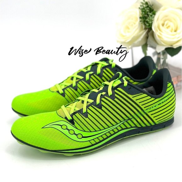 Saucony Other - Saucony Vendetta 2 Athletic Track Racing Shoe Mens Size 11.5 Cleats Citron NEW